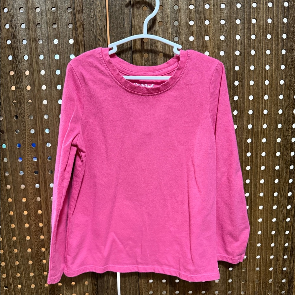 Pink Kids Long Sleeve Shirt